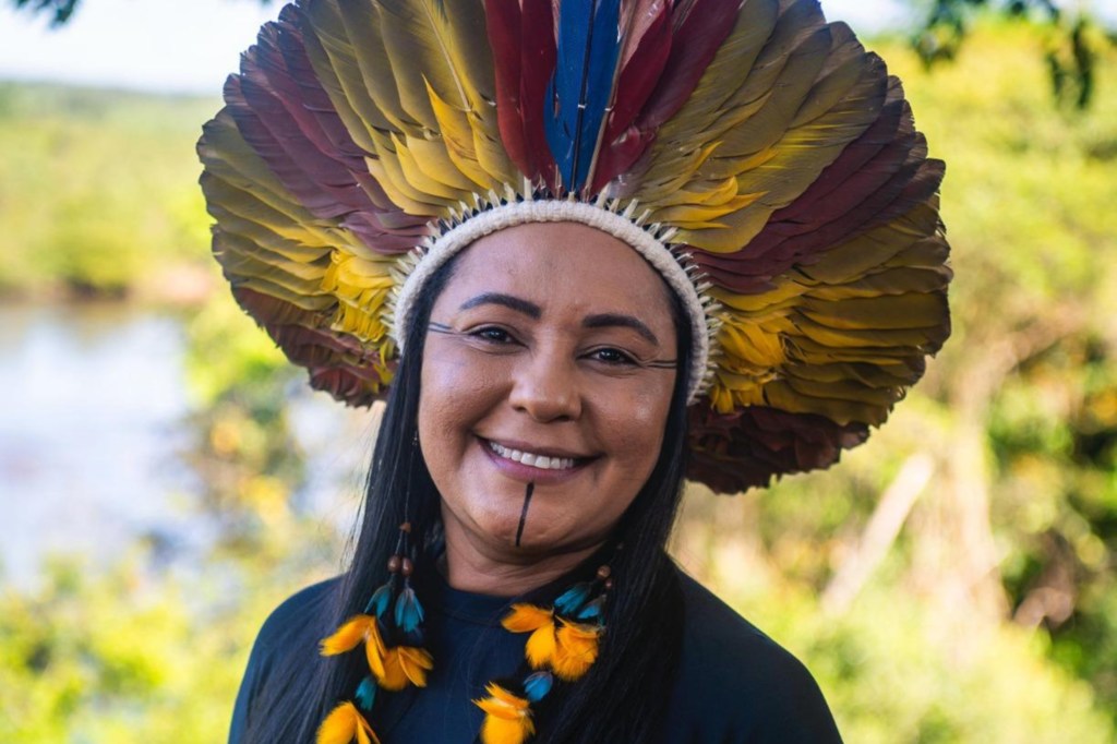 زعيمة من السكان الأصليين في البرازيل.